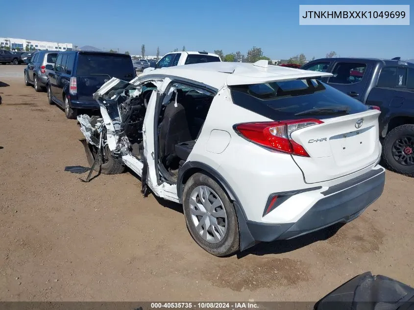 2019 Toyota C-Hr Xle/Le/Limited VIN: JTNKHMBXXK1049699 Lot: 40535735