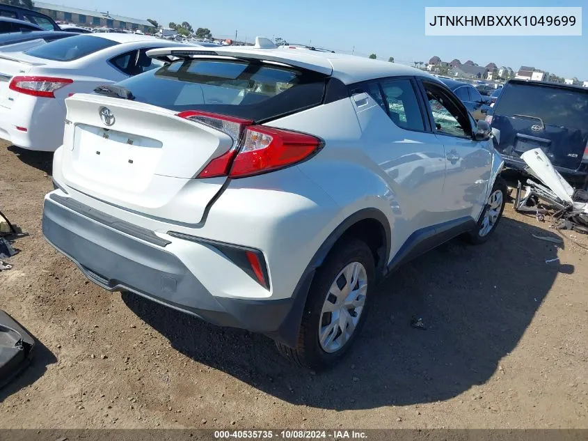 2019 Toyota C-Hr Xle/Le/Limited VIN: JTNKHMBXXK1049699 Lot: 40535735