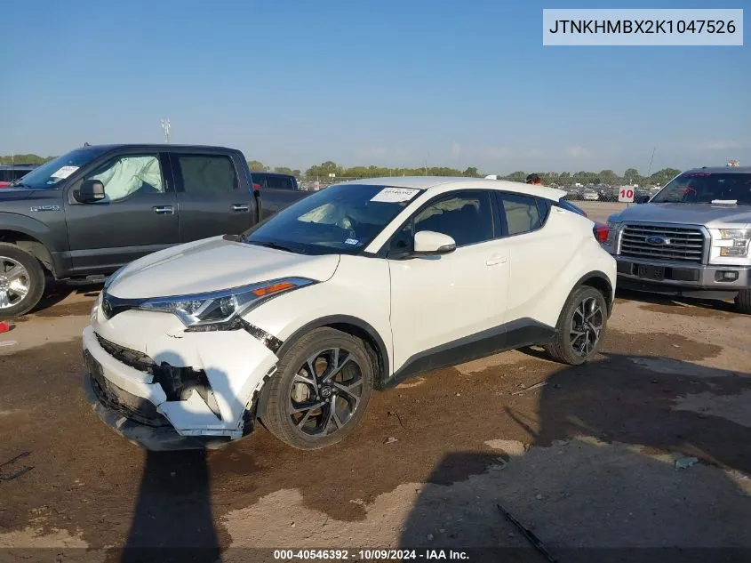 2019 Toyota C-Hr Xle/Le/Limited VIN: JTNKHMBX2K1047526 Lot: 40546392