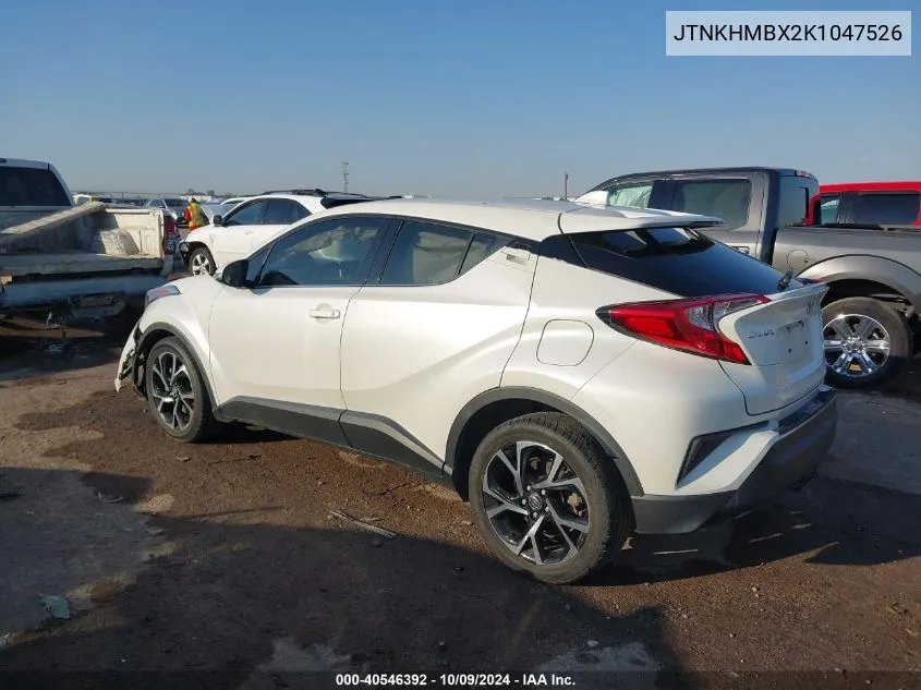 2019 Toyota C-Hr Xle/Le/Limited VIN: JTNKHMBX2K1047526 Lot: 40546392