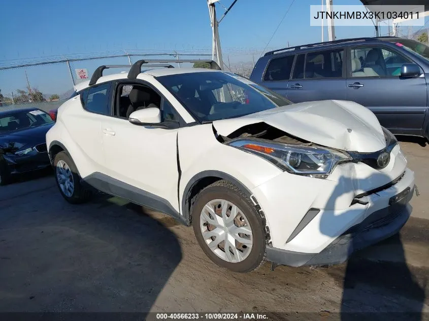 JTNKHMBX3K1034011 2019 Toyota C-Hr Xle/Le/Limited