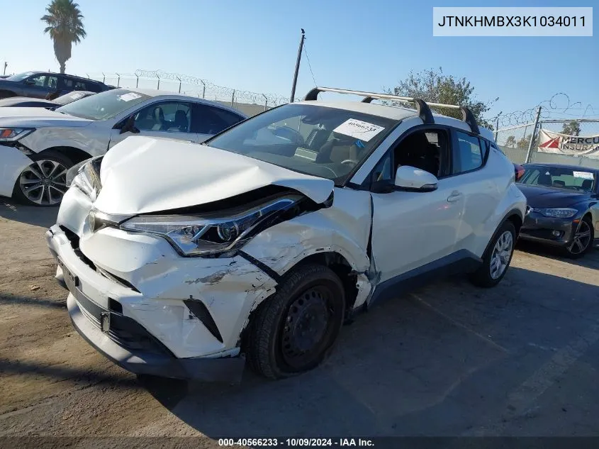 JTNKHMBX3K1034011 2019 Toyota C-Hr Xle/Le/Limited