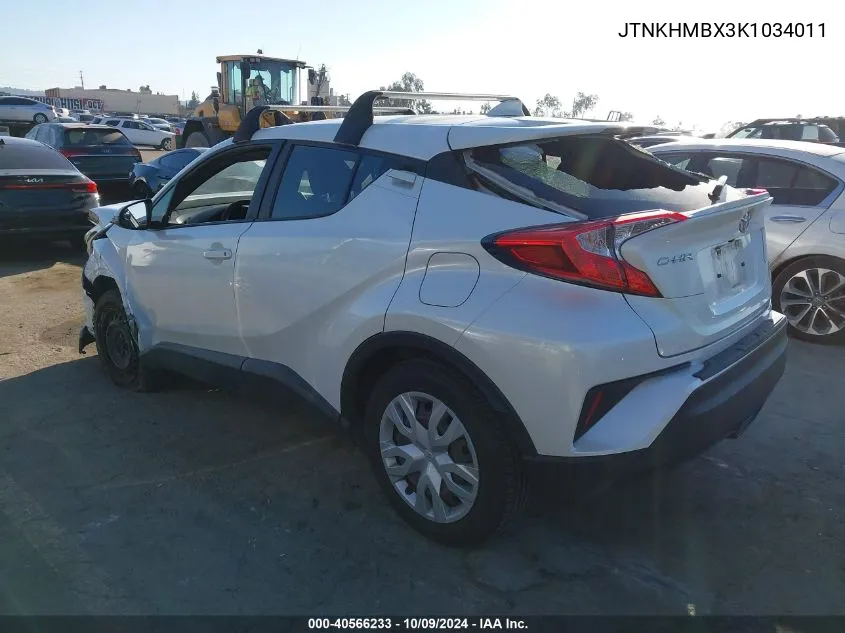 JTNKHMBX3K1034011 2019 Toyota C-Hr Xle/Le/Limited