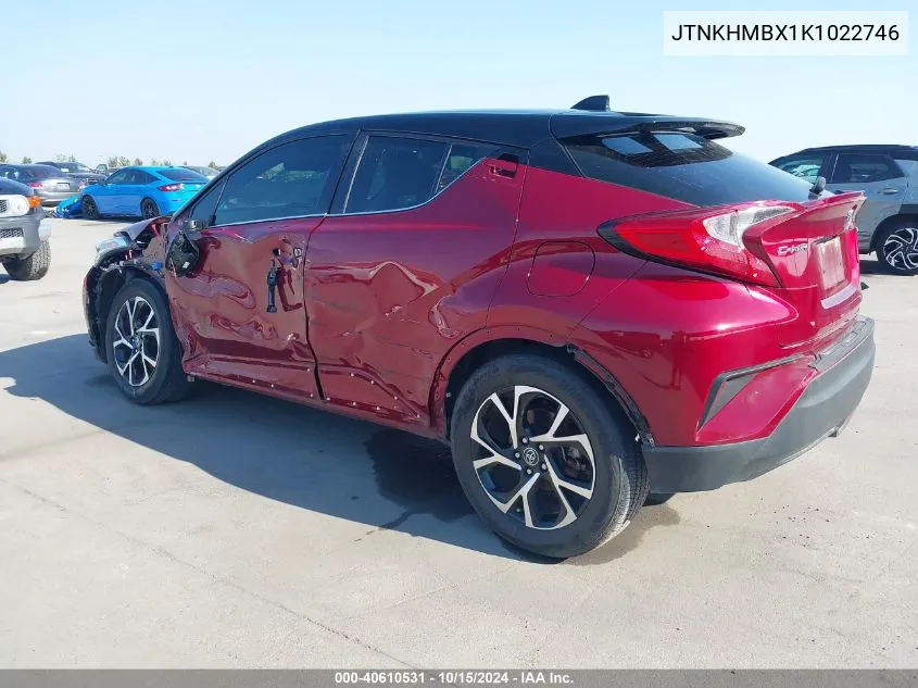 2019 Toyota C-Hr Limited VIN: JTNKHMBX1K1022746 Lot: 40610531