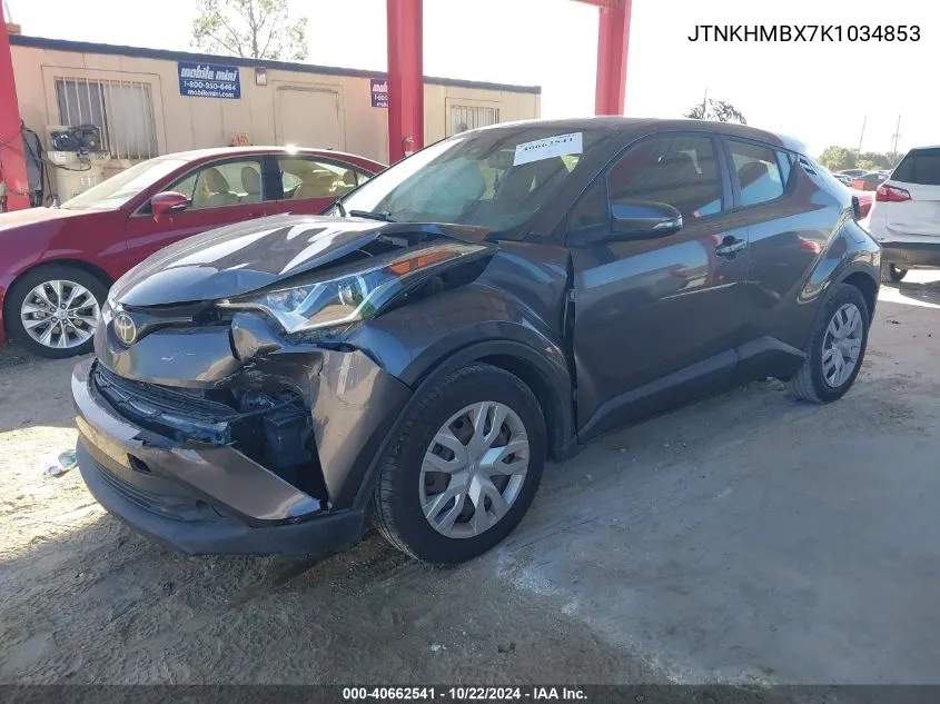 2019 Toyota C-Hr Le VIN: JTNKHMBX7K1034853 Lot: 40662541