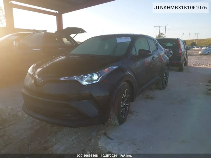 2019 Toyota C-Hr Le VIN: JTNKHMBX1K1061076 Lot: 40696508