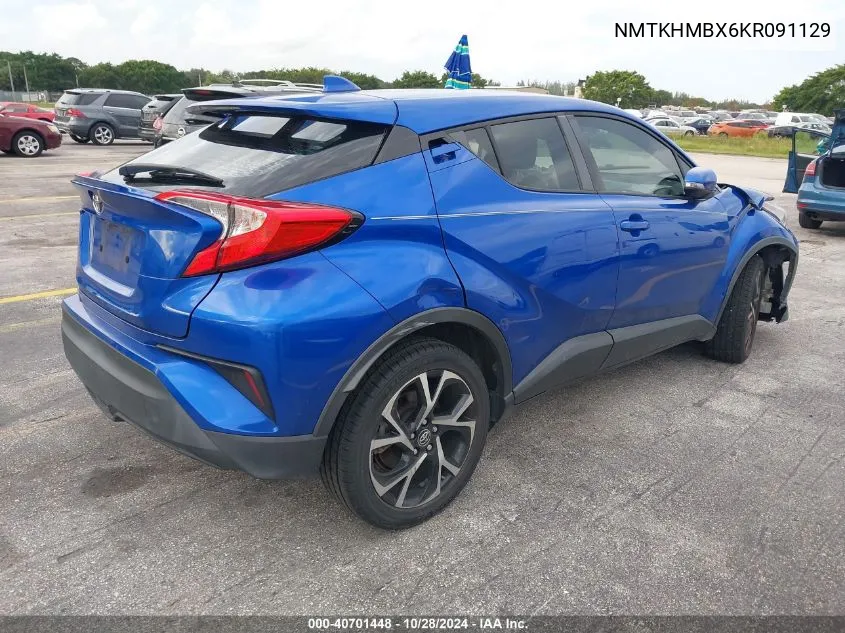 2019 Toyota C-Hr Xle VIN: NMTKHMBX6KR091129 Lot: 40701448