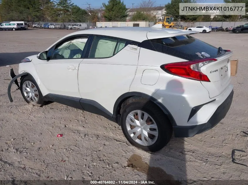 2019 Toyota C-Hr Le VIN: JTNKHMBX4K1016777 Lot: 40764802