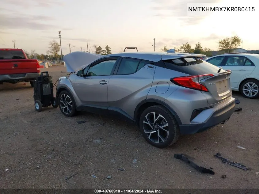 2019 Toyota C-Hr Xle VIN: NMTKHMBX7KR080415 Lot: 40768918