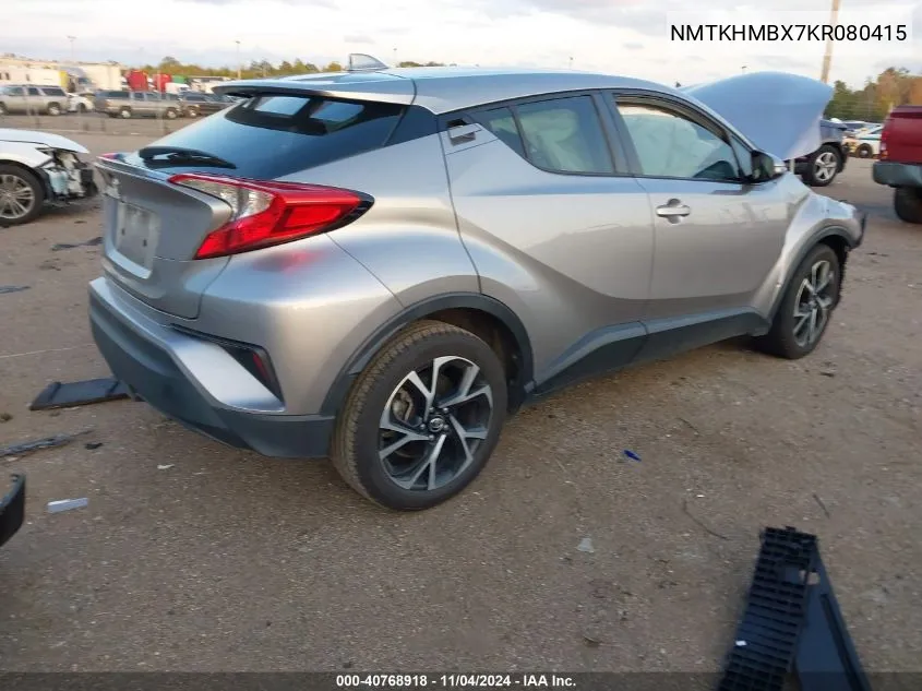 2019 Toyota C-Hr Xle VIN: NMTKHMBX7KR080415 Lot: 40768918