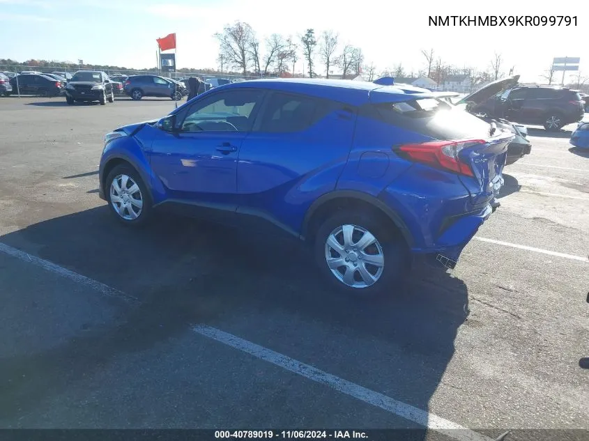 2019 Toyota C-Hr Le VIN: NMTKHMBX9KR099791 Lot: 40789019