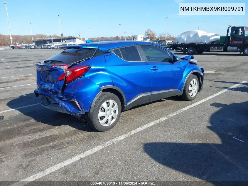 2019 Toyota C-Hr Le VIN: NMTKHMBX9KR099791 Lot: 40789019