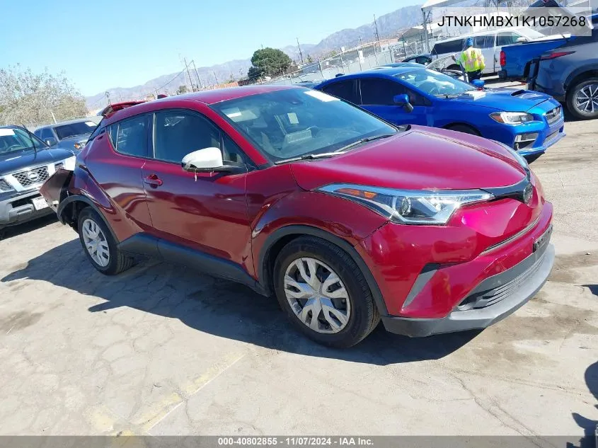 2019 Toyota C-Hr Le VIN: JTNKHMBX1K1057268 Lot: 40802855