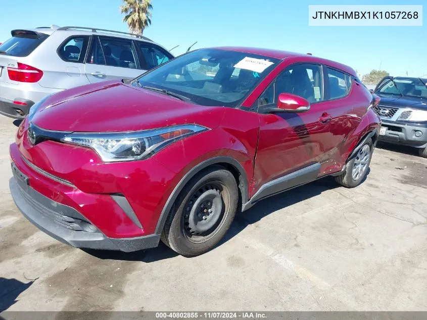 2019 Toyota C-Hr Le VIN: JTNKHMBX1K1057268 Lot: 40802855