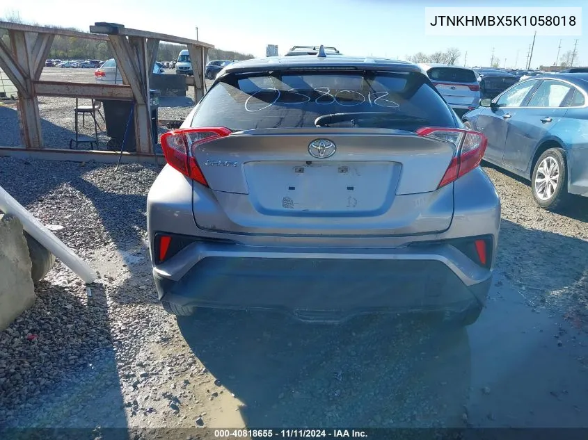 2019 Toyota C-Hr Le VIN: JTNKHMBX5K1058018 Lot: 40818655