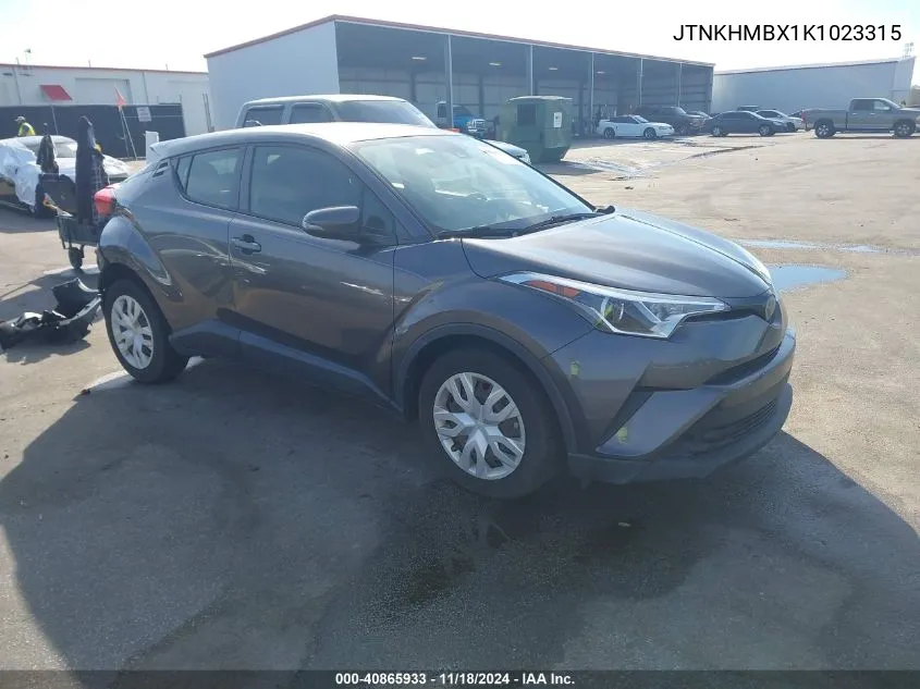 2019 Toyota C-Hr Le VIN: JTNKHMBX1K1023315 Lot: 40865933