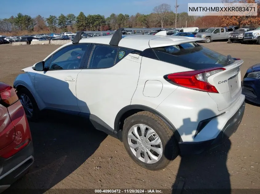 2019 Toyota C-Hr Le VIN: NMTKHMBXXKR083471 Lot: 40903472