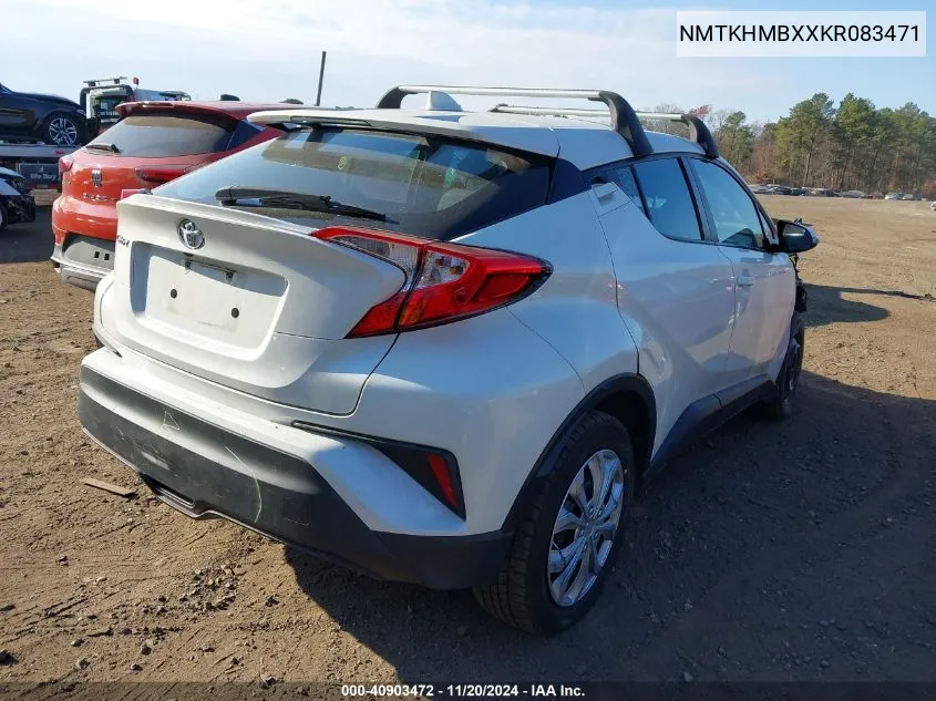 2019 Toyota C-Hr Le VIN: NMTKHMBXXKR083471 Lot: 40903472