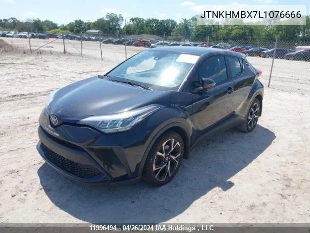 2020 Toyota Pieces C-Hr VIN: JTNKHMBX7L1076666 Lot: 11996494