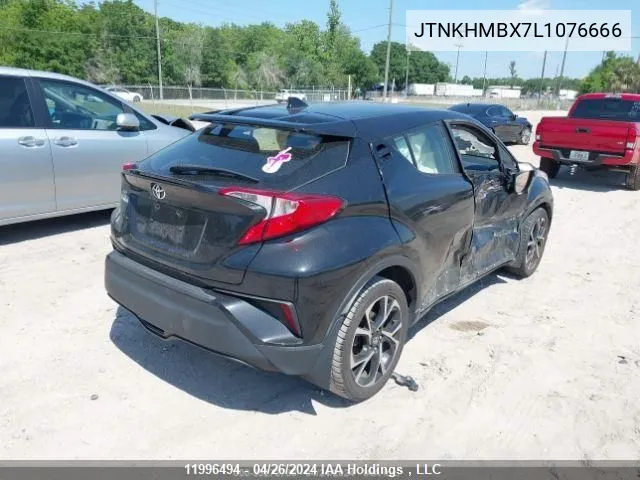 2020 Toyota Pieces C-Hr VIN: JTNKHMBX7L1076666 Lot: 11996494