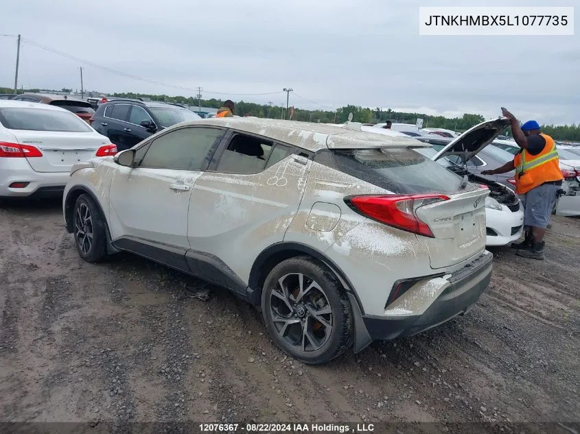 2020 Toyota C-Hr Le VIN: JTNKHMBX5L1077735 Lot: 12076367