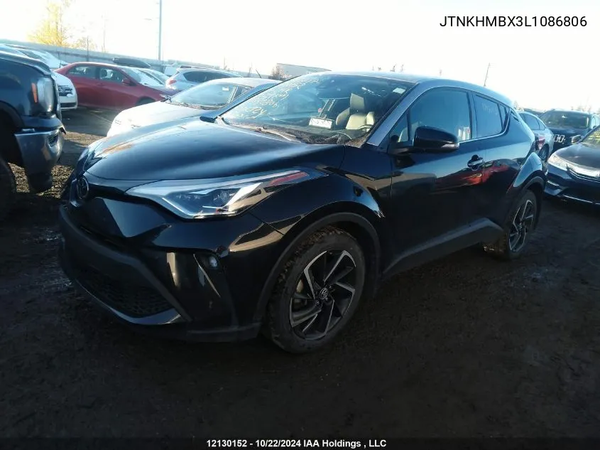 2020 Toyota C-Hr Xle/Le/Limited VIN: JTNKHMBX3L1086806 Lot: 12130152