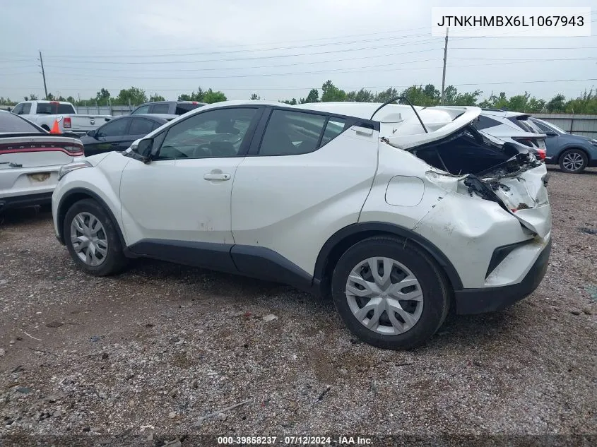 2020 Toyota C-Hr Le VIN: JTNKHMBX6L1067943 Lot: 39858237