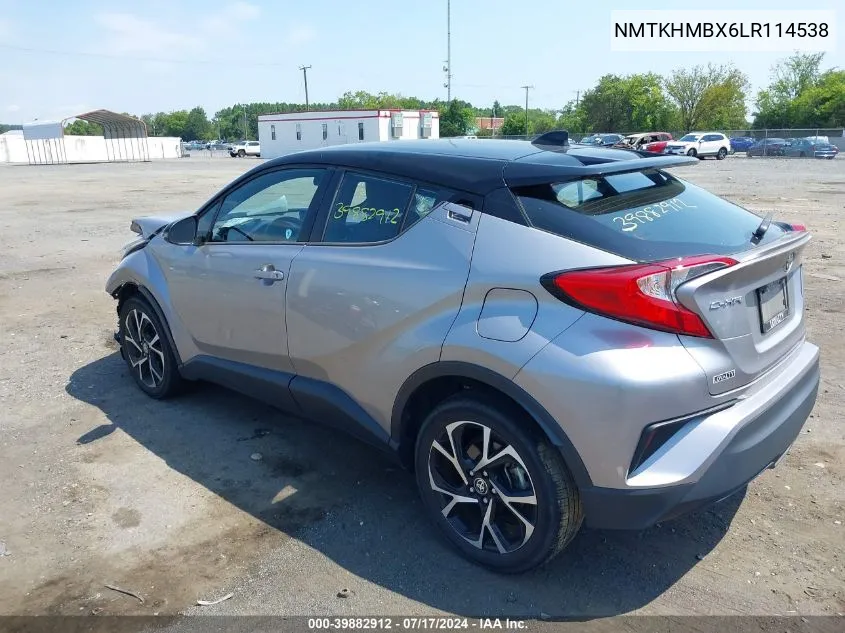 NMTKHMBX6LR114538 2020 Toyota C-Hr Xle