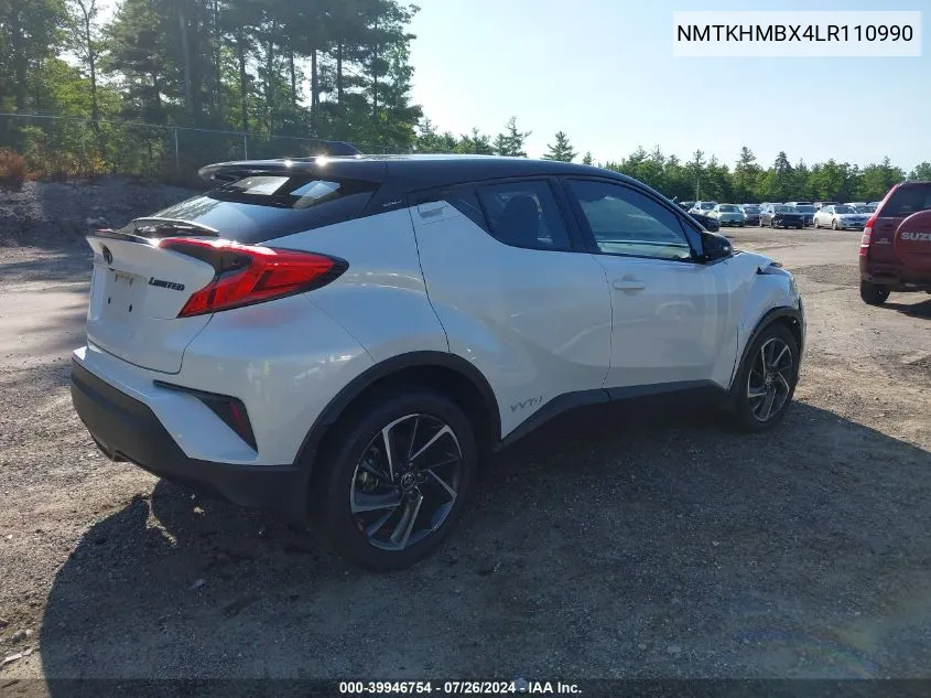 2020 Toyota C-Hr Xle/Le/Limited VIN: NMTKHMBX4LR110990 Lot: 39946754