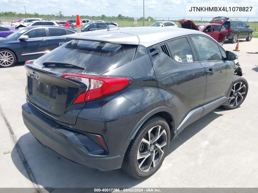 2020 Toyota C-Hr Xle VIN: JTNKHMBX4L1078827 Lot: 40017266