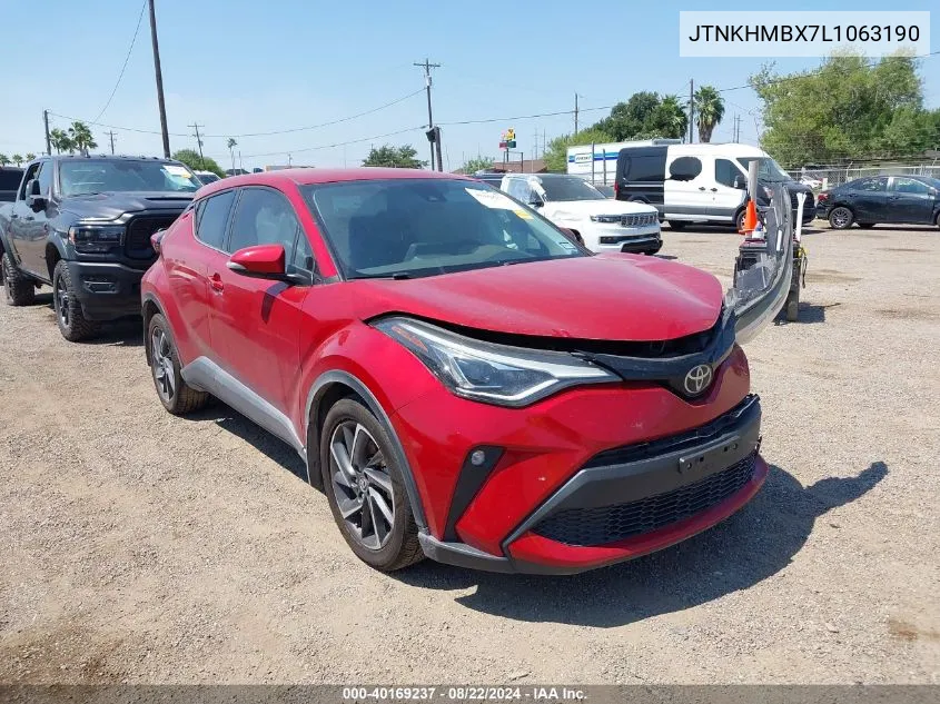 2020 Toyota C-Hr Limited VIN: JTNKHMBX7L1063190 Lot: 40169237