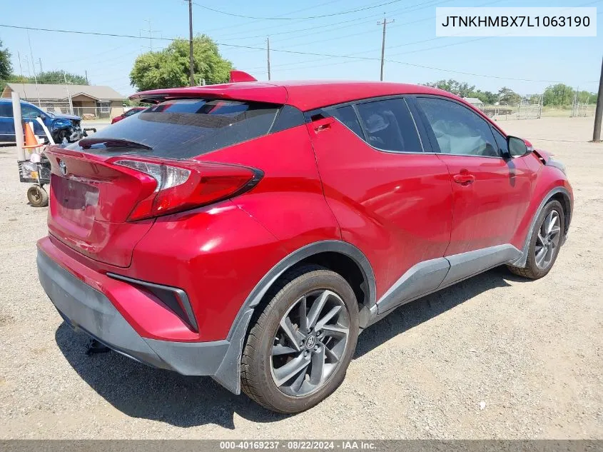 2020 Toyota C-Hr Limited VIN: JTNKHMBX7L1063190 Lot: 40169237