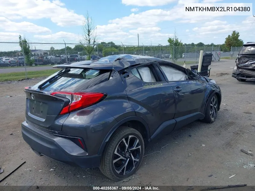 NMTKHMBX2LR104380 2020 Toyota C-Hr Xle/Le/Limited