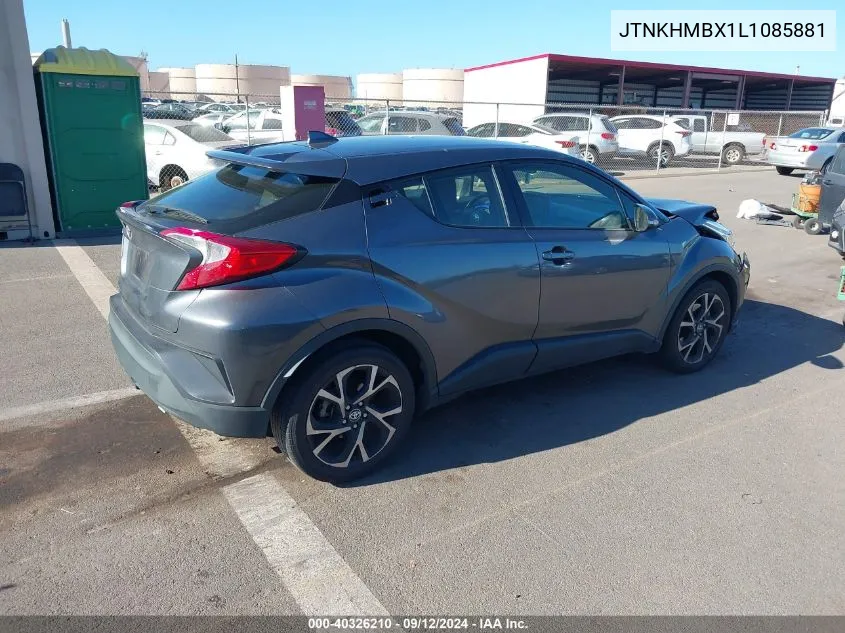 2020 Toyota C-Hr Xle/Le/Limited VIN: JTNKHMBX1L1085881 Lot: 40326210