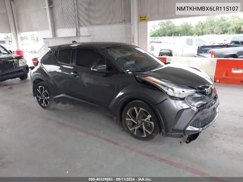 2020 Toyota C-Hr Xle VIN: NMTKHMBX6LR115107 Lot: 40329993