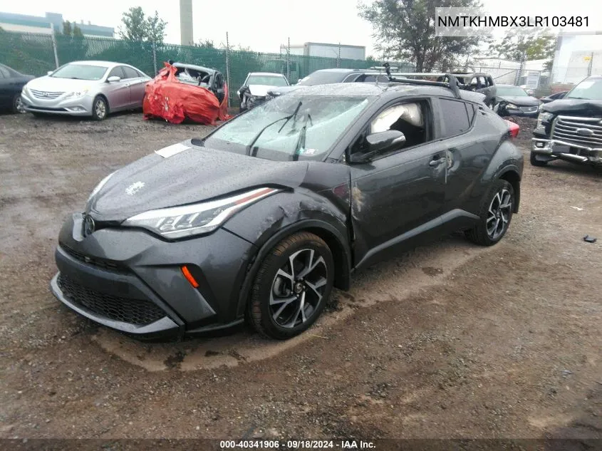 2020 Toyota C-Hr Xle/Le/Limited VIN: NMTKHMBX3LR103481 Lot: 40341906