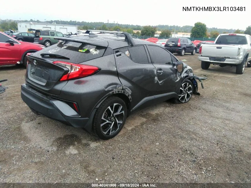 2020 Toyota C-Hr Xle/Le/Limited VIN: NMTKHMBX3LR103481 Lot: 40341906