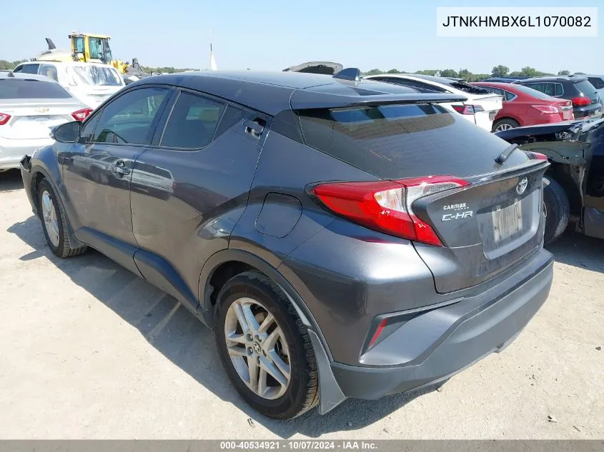 2020 Toyota C-Hr Le VIN: JTNKHMBX6L1070082 Lot: 40534921