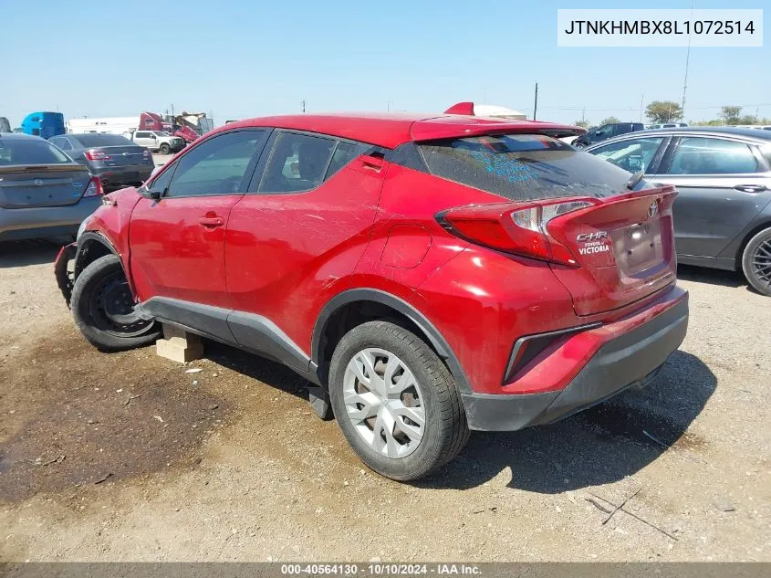 2020 Toyota C-Hr Le VIN: JTNKHMBX8L1072514 Lot: 40564130