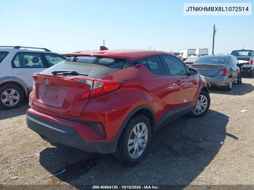 2020 Toyota C-Hr Le VIN: JTNKHMBX8L1072514 Lot: 40564130