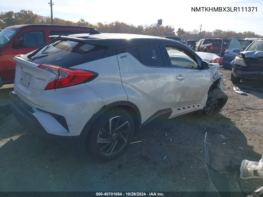 2020 Toyota C-Hr Limited VIN: NMTKHMBX3LR111371 Lot: 40701084