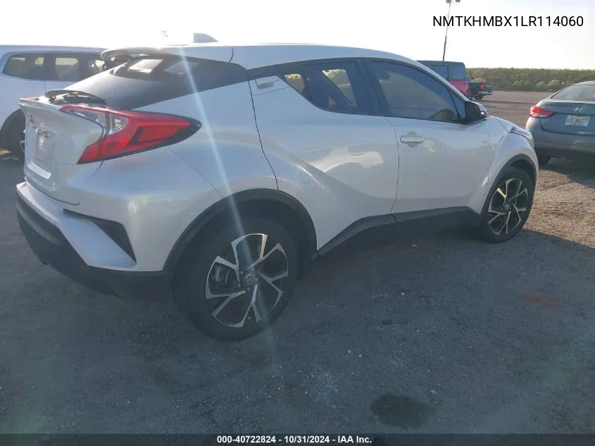 2020 Toyota C-Hr Xle VIN: NMTKHMBX1LR114060 Lot: 40722824