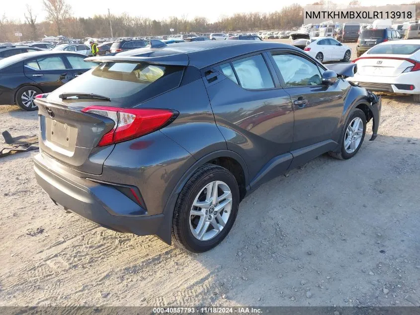 2020 Toyota C-Hr Le VIN: NMTKHMBX0LR113918 Lot: 40857793