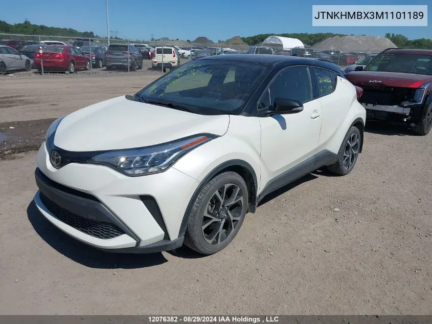 2021 Toyota C-Hr Xle Premium VIN: JTNKHMBX3M1101189 Lot: 12076382