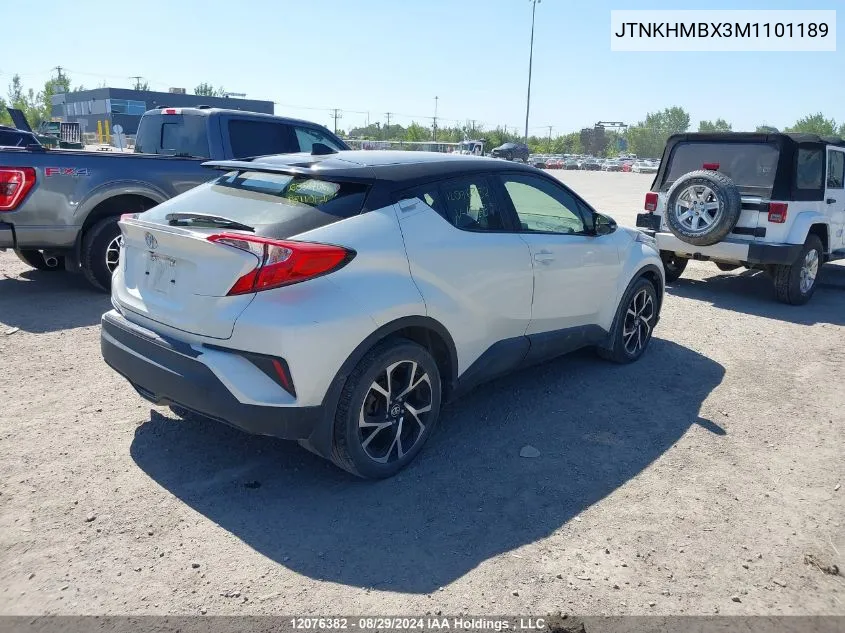 2021 Toyota C-Hr Xle Premium VIN: JTNKHMBX3M1101189 Lot: 12076382