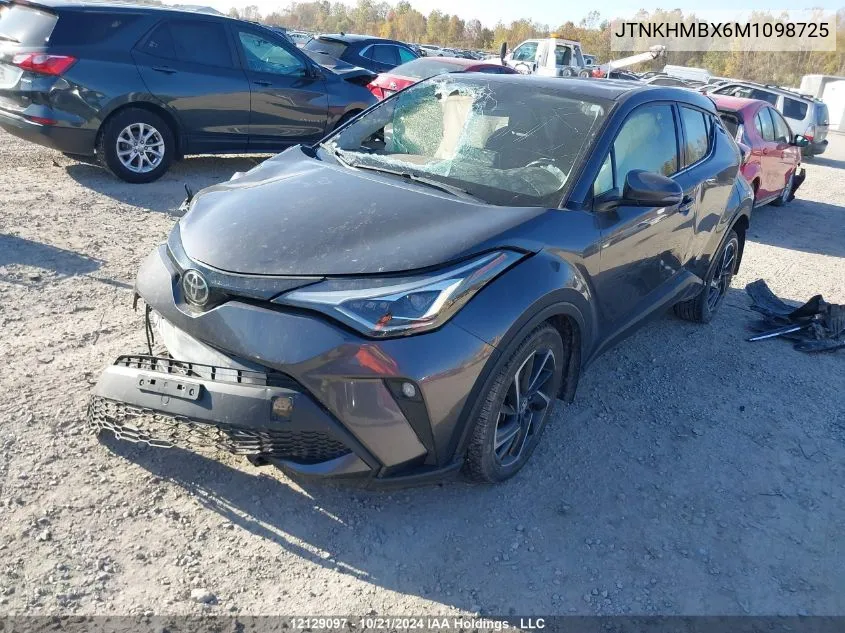 2021 Toyota C-Hr Xle/Le/Night Shade/Limited VIN: JTNKHMBX6M1098725 Lot: 12129097