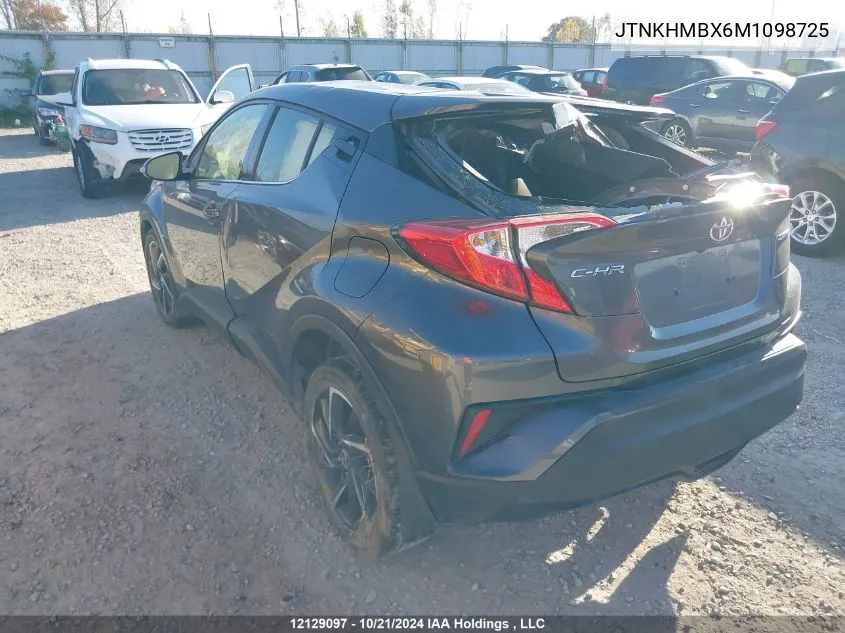 2021 Toyota C-Hr Xle/Le/Night Shade/Limited VIN: JTNKHMBX6M1098725 Lot: 12129097