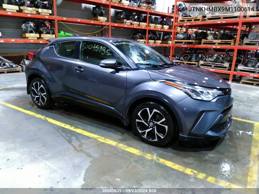 2021 Toyota C-Hr Xle/Le/Night Shade/Limited VIN: JTNKHMBX9M1100614 Lot: 30045935