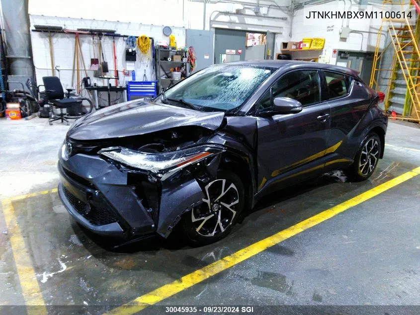 2021 Toyota C-Hr Xle/Le/Night Shade/Limited VIN: JTNKHMBX9M1100614 Lot: 30045935