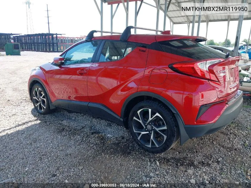 2021 Toyota C-Hr Xle VIN: NMTKHMBX2MR119950 Lot: 39693053